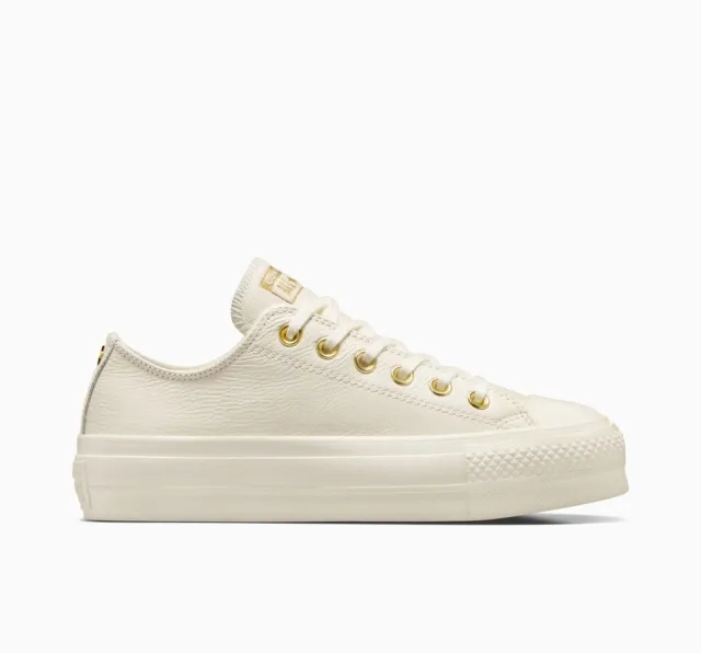 Converse Chuck Taylor All Star Lift Platform Golden Hits In Egret/Gold-Brown