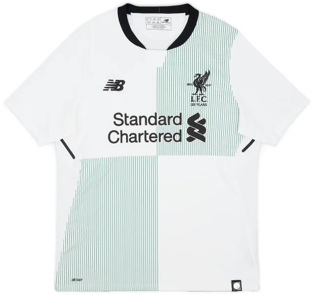NewBalance 2017-18 Liverpool Away Shirt - 8/10 - (XL.Boys)