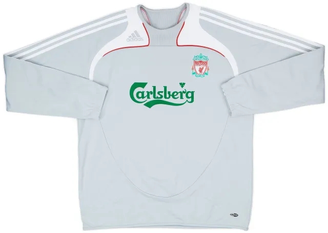 2008-09 Liverpool adidas Sweat Top - 8/10 - (XL)