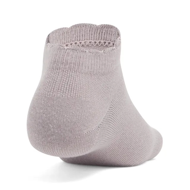 Unisex  Under Armour  Essential 3-Pack Low Socks Gray Dawn / White / Gray Dawn L