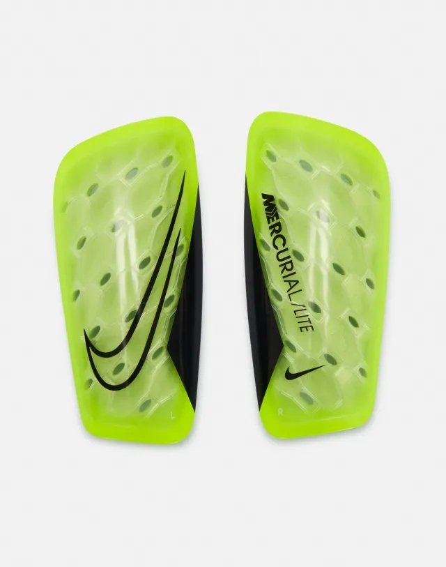 Nike Adults Mercurial Lite Shinguard in Green/Black