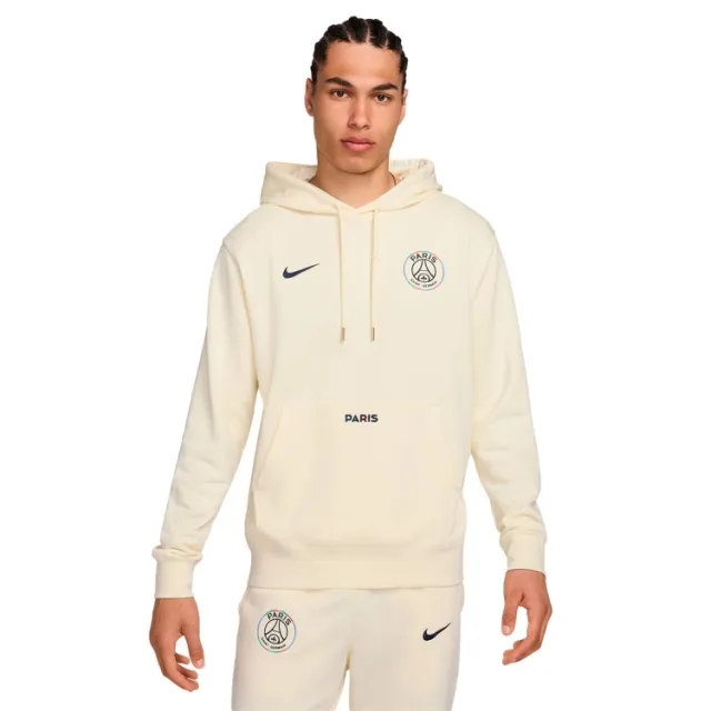 PSG Nike United In Paris Club Hoodie - Off White
