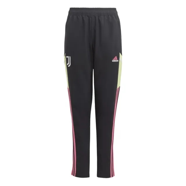 adidas - JUNIOR Juventus Black Pink Condivo 22 Presentation Tracksuit Bottoms Official 2022 / 23