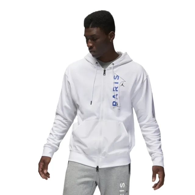 Nike - PSG White Jordan Hoodie Official 2022 / 23