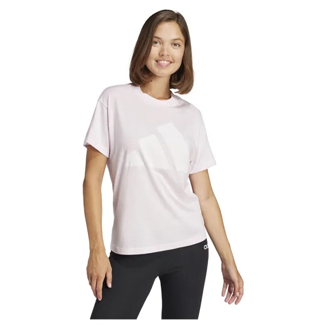 adidas Women's Essentials Winners T-Shirt - Clear Pink/White -  Size: XS