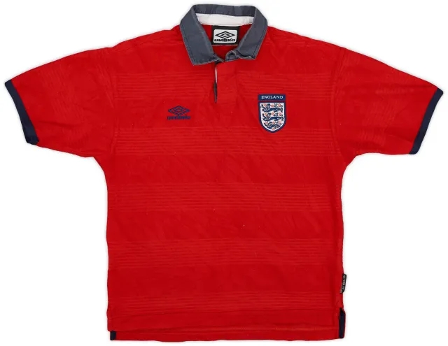 Umbro 1999-01 England Away Shirt - 8/10 - (M.Boys)