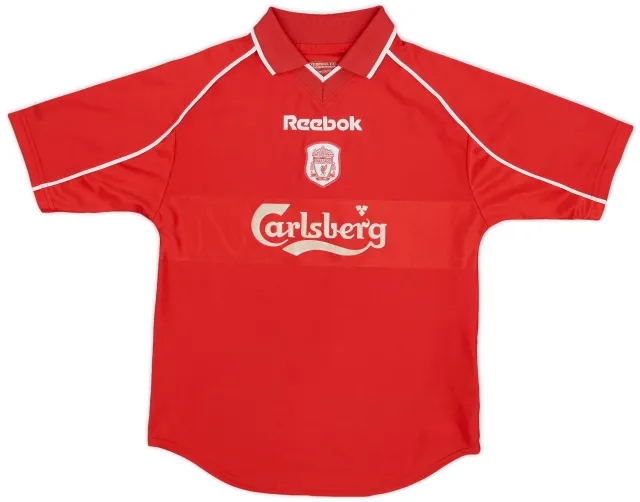 Reebok 2000-02 Liverpool Home Shirt - 8/10 - (M.Boys)