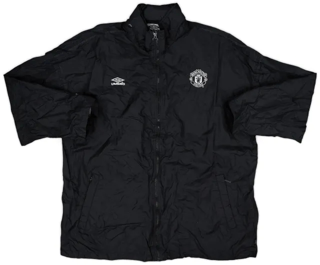 1994-95 Manchester United Umbro Hooded Rain Jacket - 7/10 - (L)