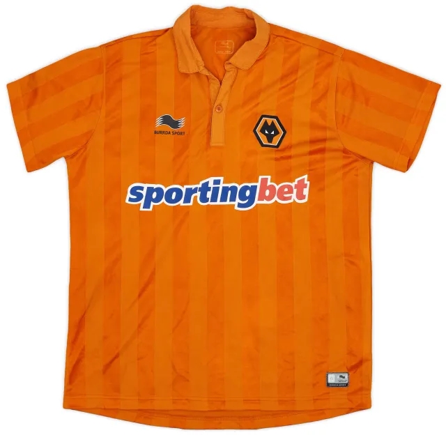 Burrda 2012-13 Wolves Home Shirt - 8/10 - (L)