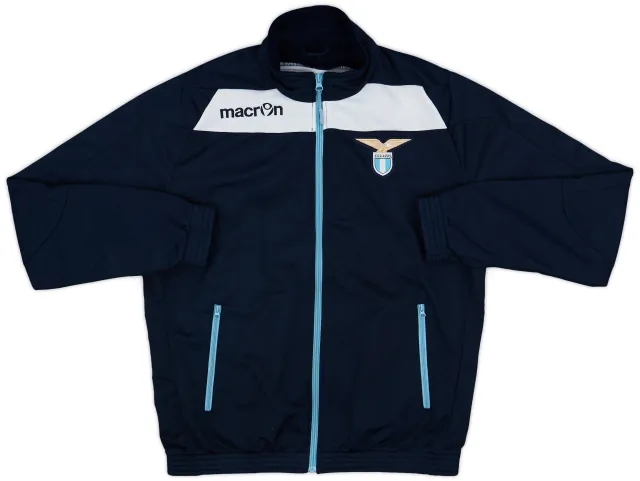 2014-15 Lazio Macron Track Jacket - 9/10 - (M)