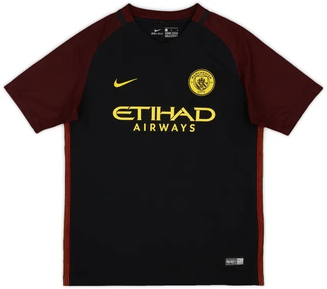 Nike 2016-17 Manchester City Away Shirt - 9/10 - (L.Boys)