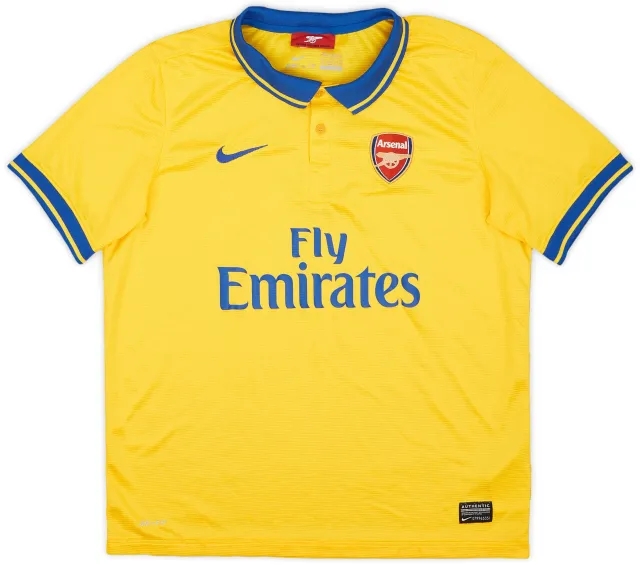 Nike 2013-14 Arsenal Away Shirt - 7/10 - (XL.Boys)