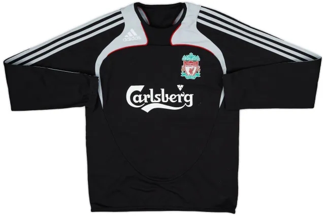 2008-09 Liverpool adidas Sweat Top - 7/10 - (S)