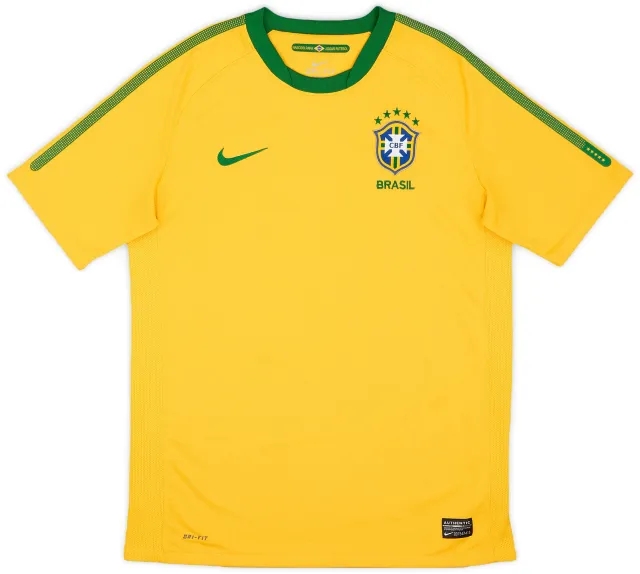 Nike 2010-11 Brazil Home Shirt - 9/10 - (XL.Boys)
