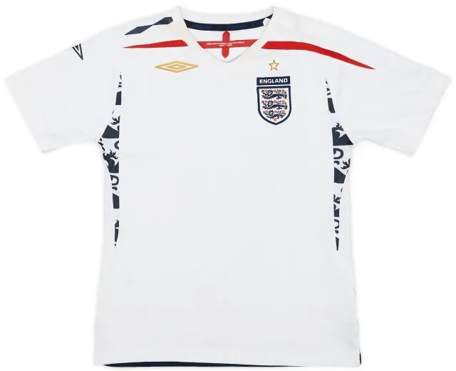 Umbro 2007-09 England Home Shirt - 7/10 - (6-7 Years)