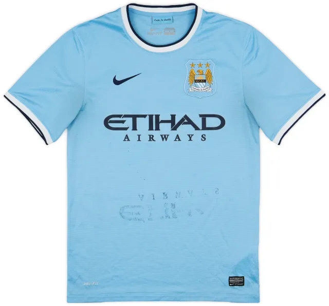 Nike 2013-14 Manchester City Home Shirt - 4/10 - (S)