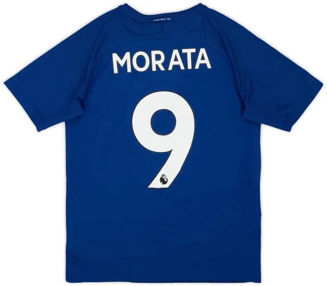 adidas 2017-18 Chelsea Home Shirt Morata #9 - 8/10 - (XL.Boys)