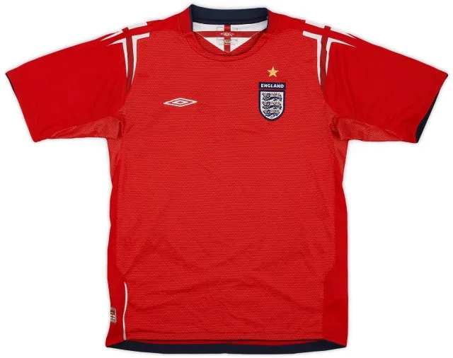 Umbro 2004-06 England Away Shirt - 9/10 - (L.Boys)