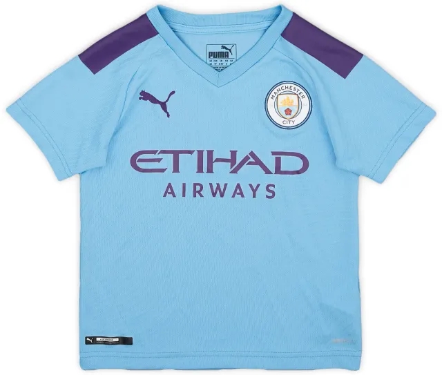 Puma 2019-20 Manchester City Home Shirt - 9/10 - (XS.Boys)
