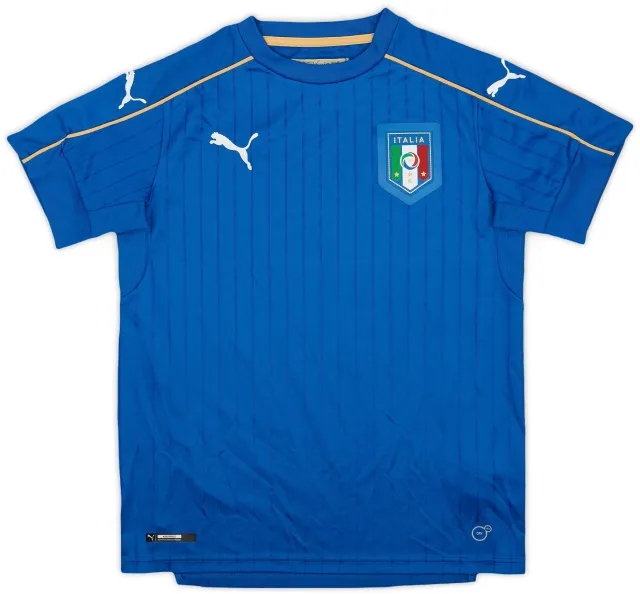 Puma 2016-17 Italy Home Shirt - 9/10 - (L.Boys)