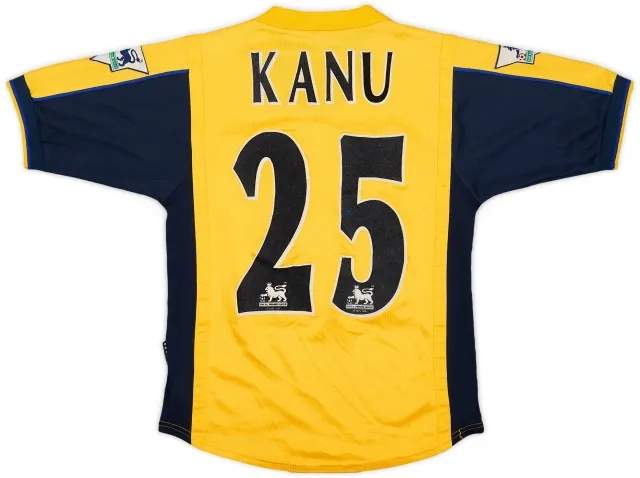 Nike 1999-01 Arsenal Away Shirt Kanu #25 - 8/10 - (M.Boys)