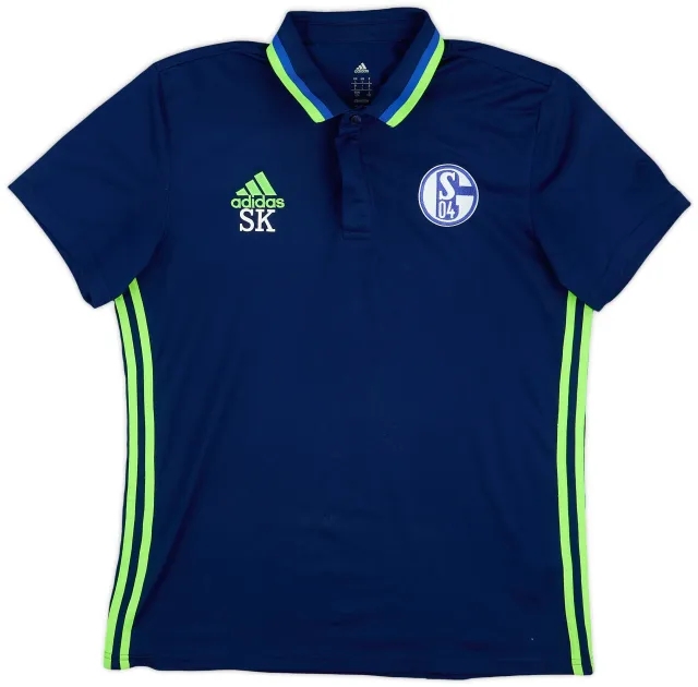2016-17 Schalke adidas Staff Issue Training Polo Shirt - 6/10 - (L)