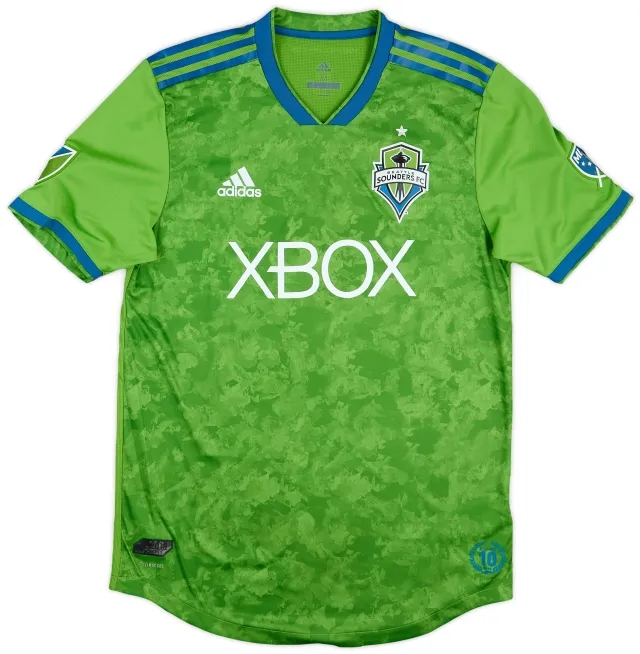 adidas 2018 Seattle Sounders Authentic Home Shirt- 9/10- (M)