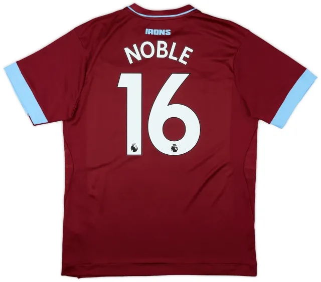 Umbro 2018-19 West Ham Home Shirt Noble #16 - 6/10 - (XL)