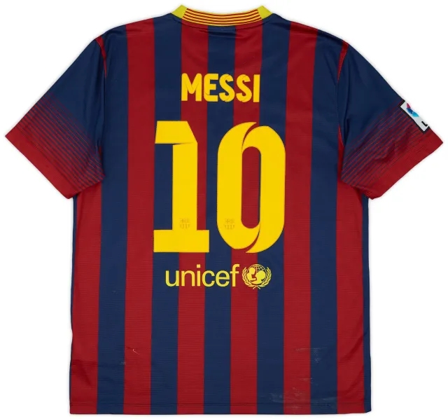 Nike 2013-14 Barcelona Home Shirt Messi #10 - 9/10 - (L.Boys)