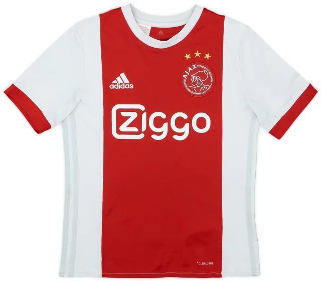 adidas 2017-18 Ajax Home Shirt - 7/10 - (L.Boys)