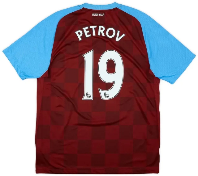 Nike 2011-12 Aston Villa Home Shirt Petrov #19 - 8/10 - (L)