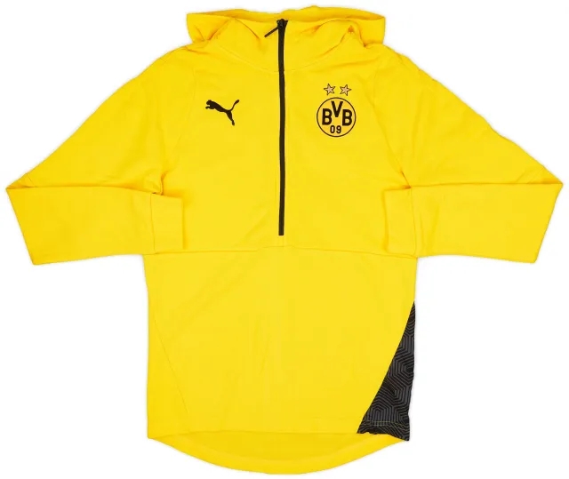 2020-21 Borussia Dortmund Puma Hooded Sweat Top - 6/10 - (M)