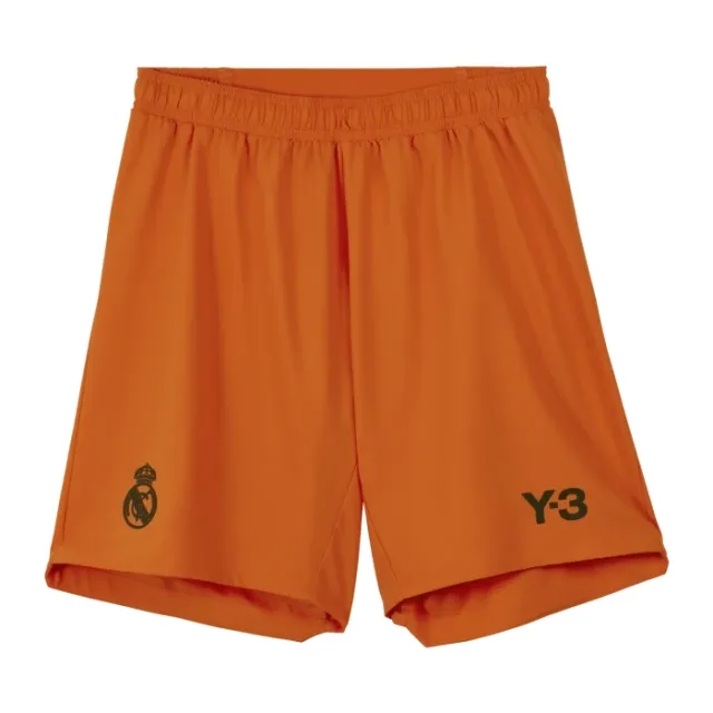 adidas - Real Madrid Fourth Kit Authentic Orange Goalkeeper Shorts Official 2023 / 24