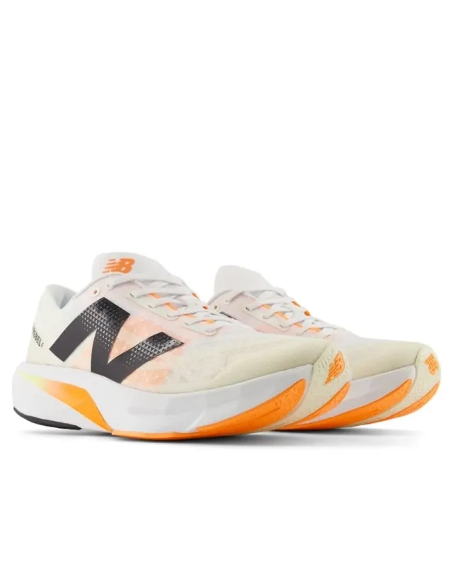 Sneakers New Balance Fuelcell Rebel V4 White/ Light Yellow/ Orange Eur 47.5