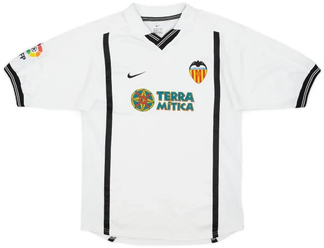 Nike 2000-01 Valencia Home Shirt - 8/10 - (XL.Boys)
