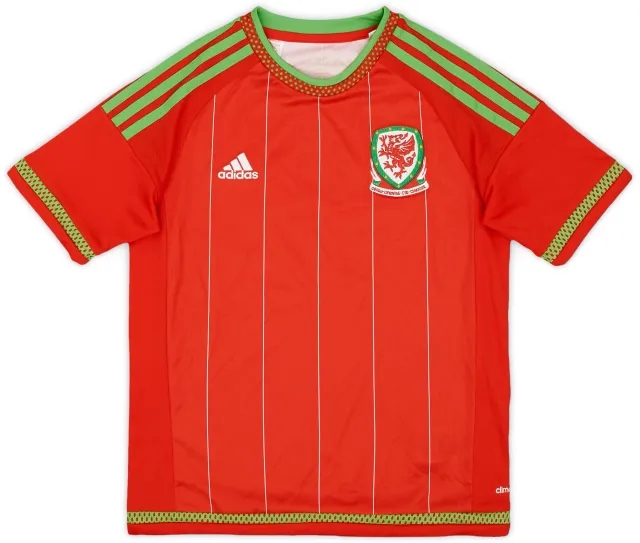 adidas 2015-16 Wales Home Shirt - 8/10 - (M.Boys)
