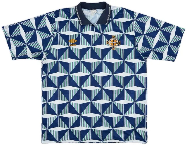 Umbro 1990-92 Northern Ireland Away Shirt - 9/10 - (L)