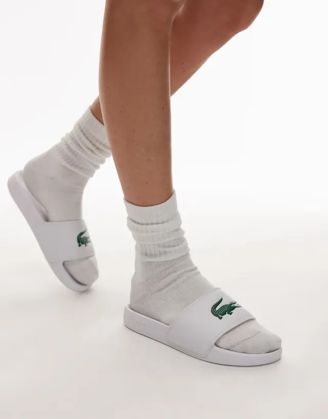 Lacoste Serve 0.0 Sliders In White