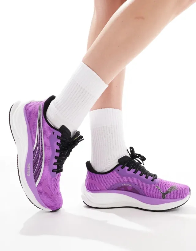 Puma Velocity Nitro 3 Neutral Running Shoe Women - Violet, Black