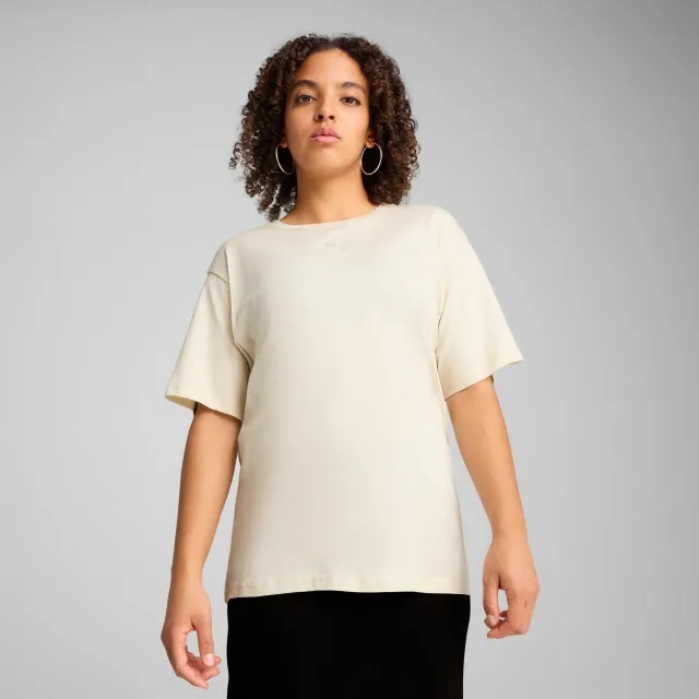 PUMA Ess Relaxed T-Shirt Women, Alpine Snow