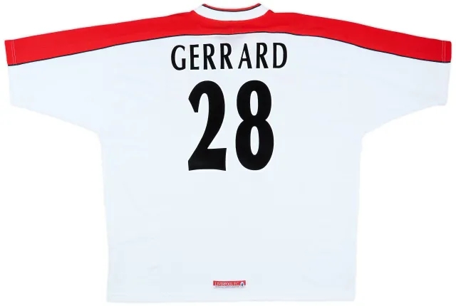 Reebok 1998-99 Liverpool Away Shirt Gerrard #28 - 10/10 - (XXL)
