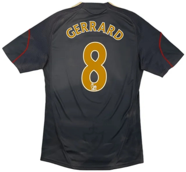 adidas 2009-10 Liverpool Away Shirt Gerrard #8 - 4/10 - (M)