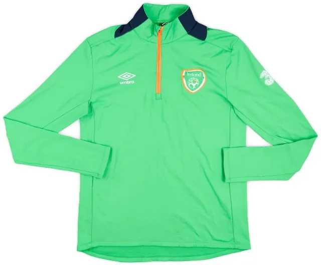2016-17 Ireland Umbro 1/4 Zip Drill Top - 7/10 - (L)