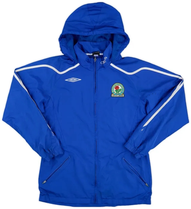 2007-08 Blackburn Rovers Umbro Hooded Rain Jacket - 5/10 - (M)