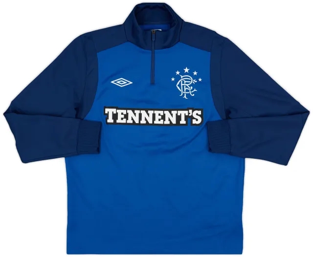 2011-12 Rangers Umbro 1/4 Zip Drill Top - 9/10 - (L)