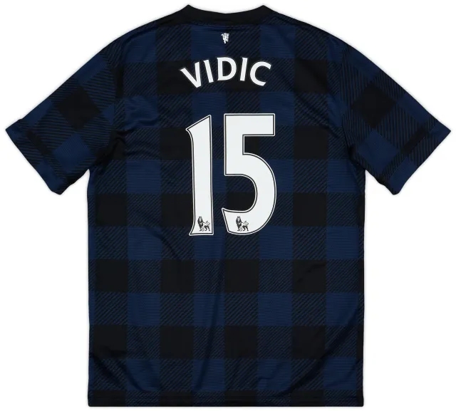 Nike 2013-14 Manchester United Away Shirt Vidic #15 - 8/10 - (L)