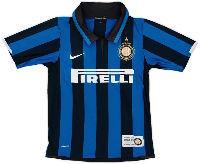 Nike 2007-08 Inter Milan Centenary Home Shirt - 8/10 - (M.Boys)