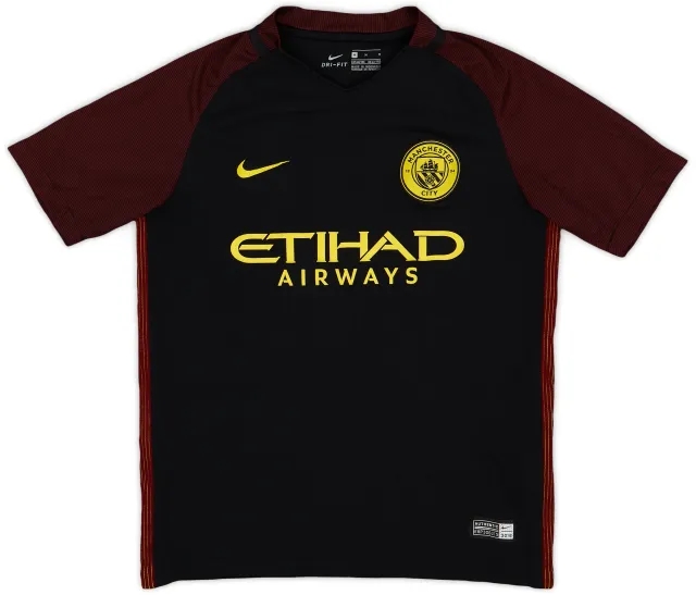 Nike 2016-17 Manchester City Away Shirt - 9/10 - (M.Boys)