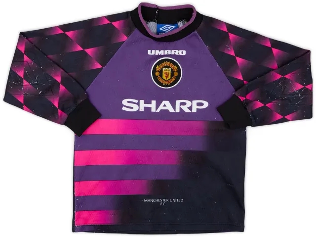 Umbro 1996-97 Manchester United GK Shirt - 5/10 - (S.Boys)