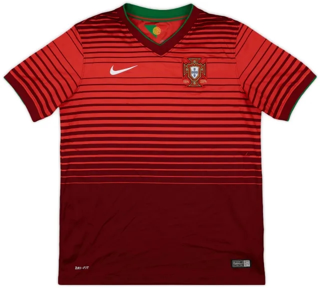 Nike 2014-15 Portugal Home Shirt - 7/10 - (L.Boys)